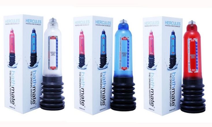 Hydropumps for penis enlargement